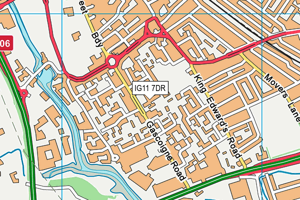 Gascoigne Primary School  map (IG11 7DR) - OS VectorMap District (Ordnance Survey)
