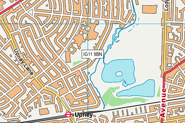 IG11 9BN map - OS VectorMap District (Ordnance Survey)