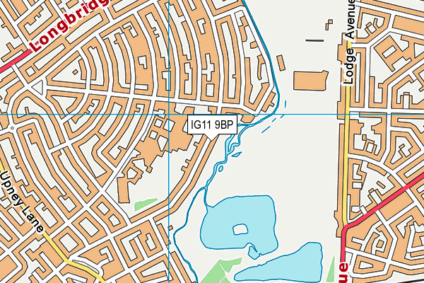 IG11 9BP map - OS VectorMap District (Ordnance Survey)
