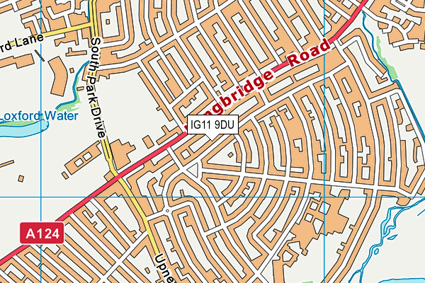 IG11 9DU map - OS VectorMap District (Ordnance Survey)