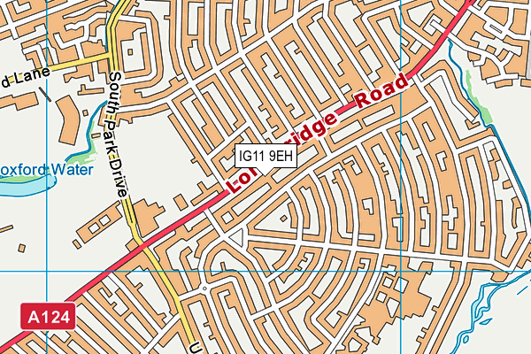 IG11 9EH map - OS VectorMap District (Ordnance Survey)