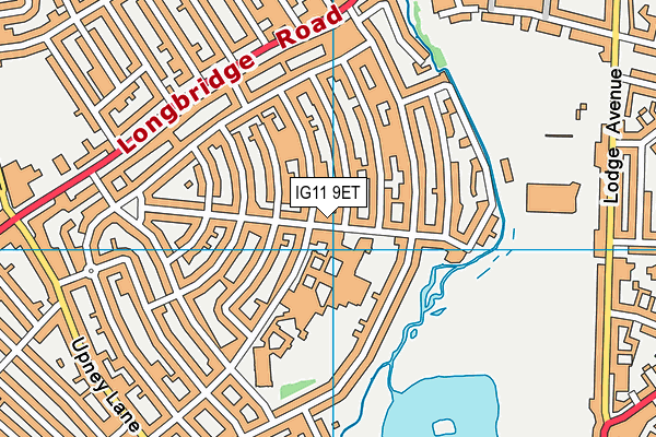 IG11 9ET map - OS VectorMap District (Ordnance Survey)