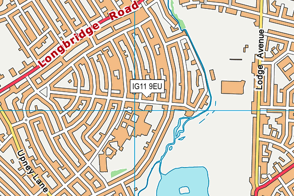 IG11 9EU map - OS VectorMap District (Ordnance Survey)