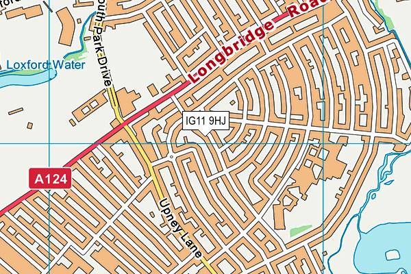 IG11 9HJ map - OS VectorMap District (Ordnance Survey)