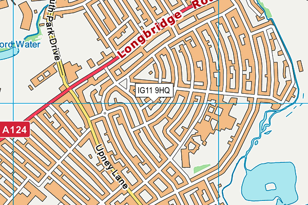 IG11 9HQ map - OS VectorMap District (Ordnance Survey)