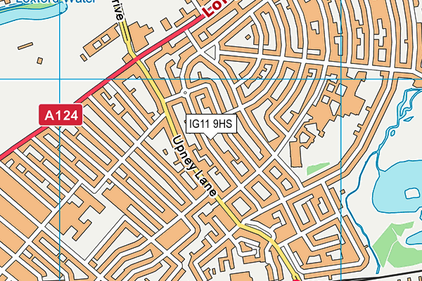 IG11 9HS map - OS VectorMap District (Ordnance Survey)