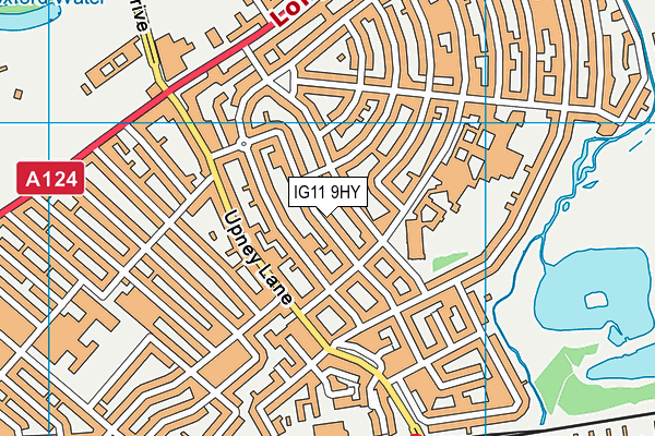 IG11 9HY map - OS VectorMap District (Ordnance Survey)