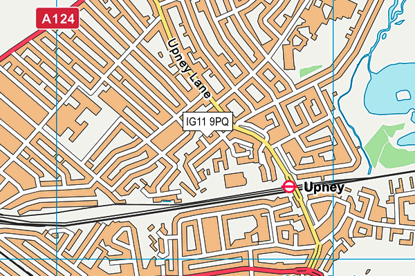 IG11 9PQ map - OS VectorMap District (Ordnance Survey)
