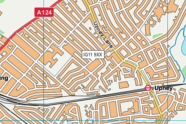 IG11 9XX map - OS VectorMap District (Ordnance Survey)