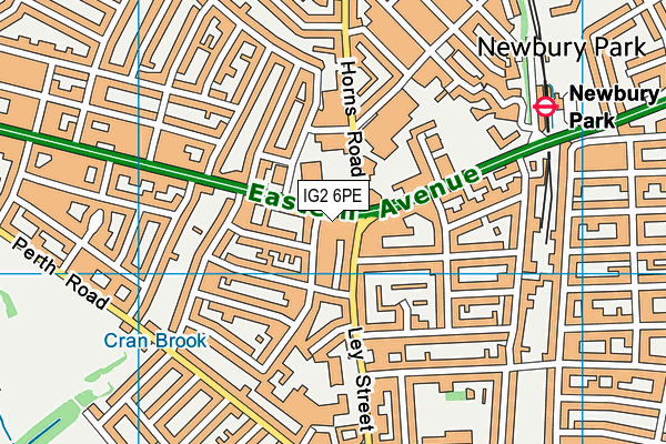 Apples Health Clubs (Newbury Park) (Closed) map (IG2 6PE) - OS VectorMap District (Ordnance Survey)