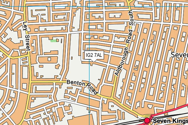 IG2 7AL map - OS VectorMap District (Ordnance Survey)