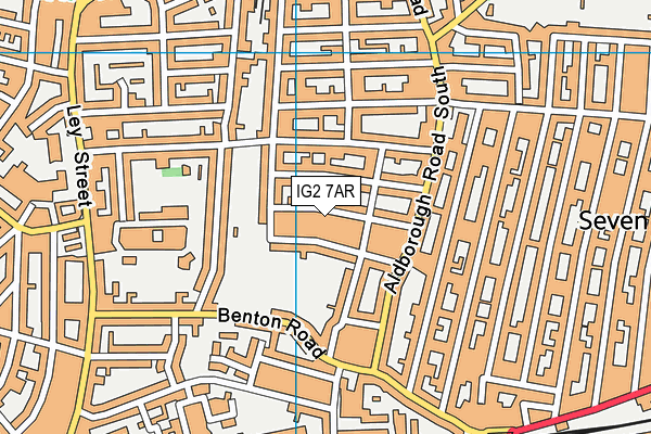 IG2 7AR map - OS VectorMap District (Ordnance Survey)