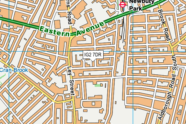 IG2 7DR map - OS VectorMap District (Ordnance Survey)