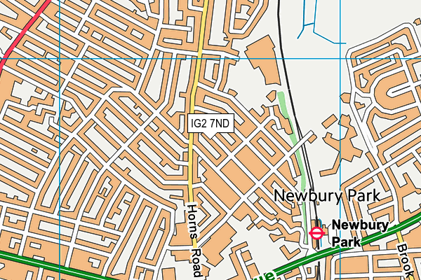 IG2 7ND map - OS VectorMap District (Ordnance Survey)