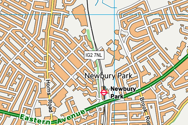 IG2 7NL map - OS VectorMap District (Ordnance Survey)