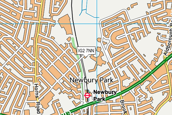 IG2 7NN map - OS VectorMap District (Ordnance Survey)