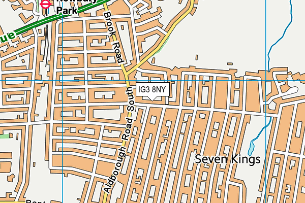 IG3 8NY map - OS VectorMap District (Ordnance Survey)