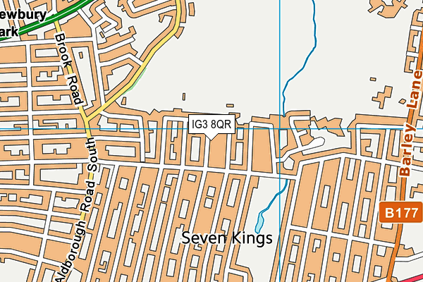 IG3 8QR map - OS VectorMap District (Ordnance Survey)