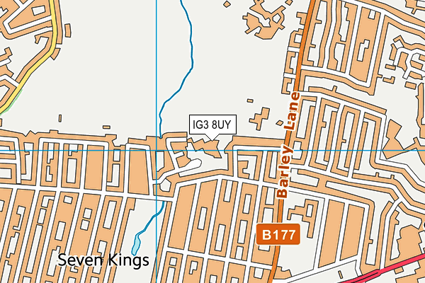 Farnham Green Primary School map (IG3 8UY) - OS VectorMap District (Ordnance Survey)