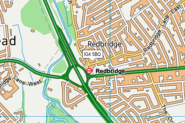 Map of REDBRIDGE SUPERSTORE LTD at district scale