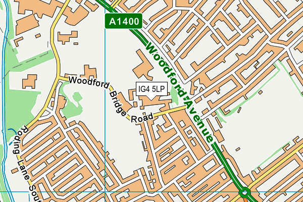 IG4 5LP map - OS VectorMap District (Ordnance Survey)