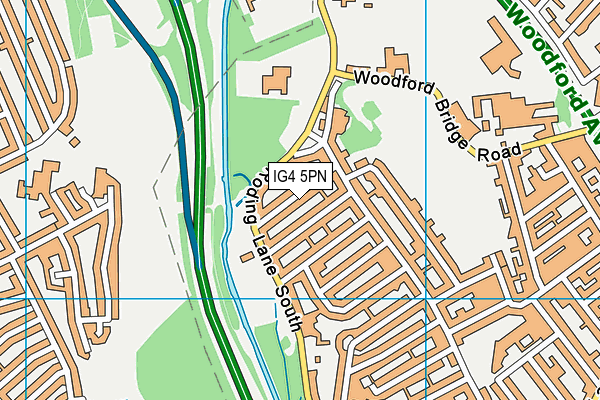 IG4 5PN map - OS VectorMap District (Ordnance Survey)
