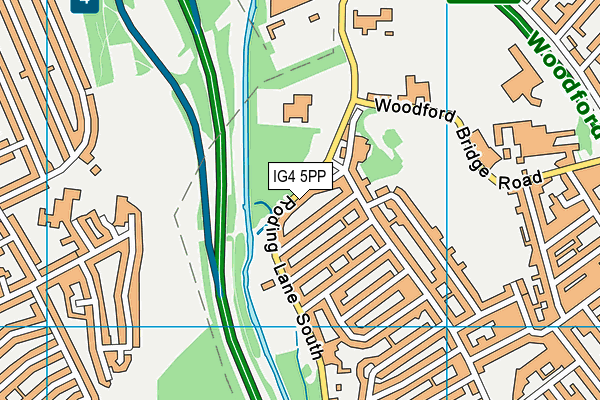 IG4 5PP map - OS VectorMap District (Ordnance Survey)