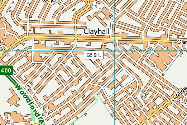 IG5 0HJ map - OS VectorMap District (Ordnance Survey)