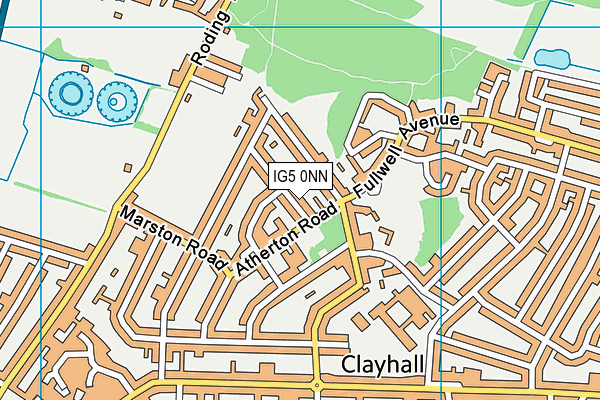 IG5 0NN map - OS VectorMap District (Ordnance Survey)