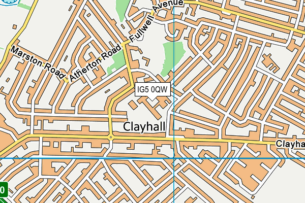 Caterham High School map (IG5 0QW) - OS VectorMap District (Ordnance Survey)