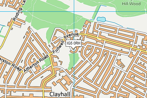 Map of CLAYHALL CLEANING SERVICES LTD at district scale