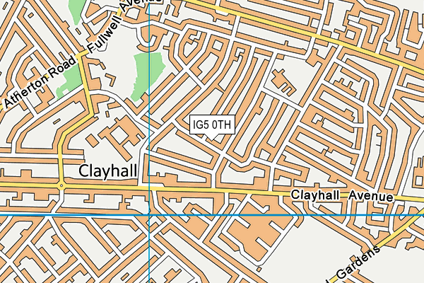 IG5 0TH map - OS VectorMap District (Ordnance Survey)