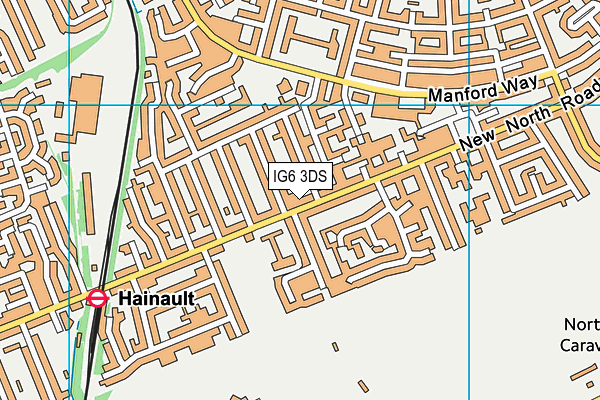 IG6 3DS map - OS VectorMap District (Ordnance Survey)