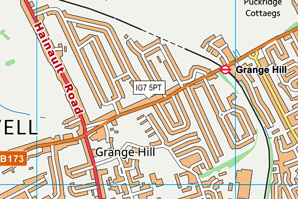 Map of MILLBROOK (CHIGWELL) MANAGEMENT COMPANY LIMITED at district scale
