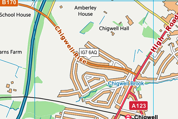 Map of CHADWELL HEATH VETERINARY PRACTICE LIMITED at district scale