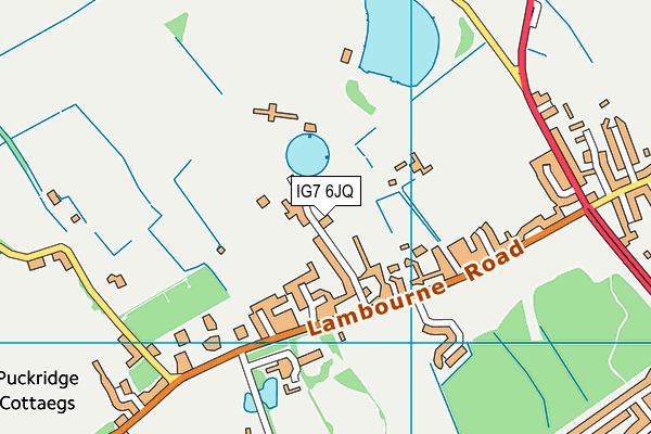 IG7 6JQ map - OS VectorMap District (Ordnance Survey)
