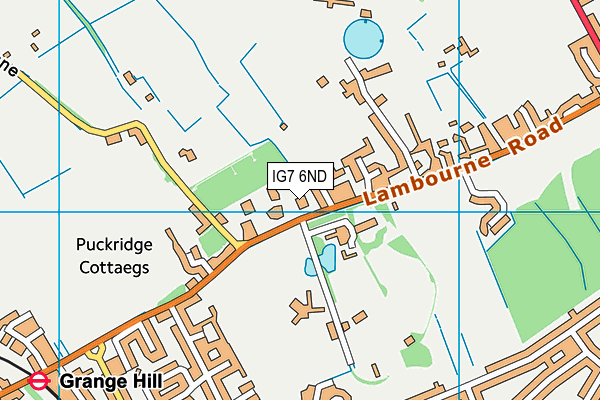 IG7 6ND map - OS VectorMap District (Ordnance Survey)