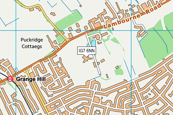 Wells Park School map (IG7 6NN) - OS VectorMap District (Ordnance Survey)