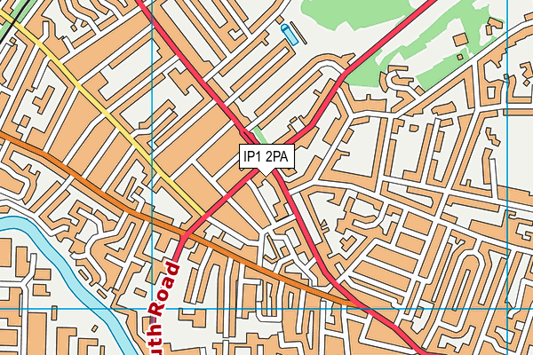 IP1 2PA map - OS VectorMap District (Ordnance Survey)