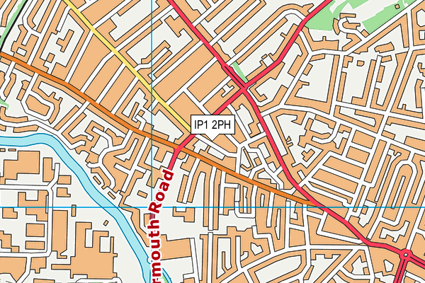 IP1 2PH map - OS VectorMap District (Ordnance Survey)