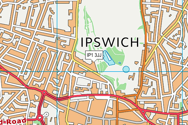 IP1 3JJ map - OS VectorMap District (Ordnance Survey)