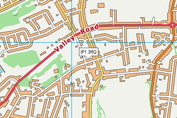 IP1 3RQ map - OS VectorMap District (Ordnance Survey)