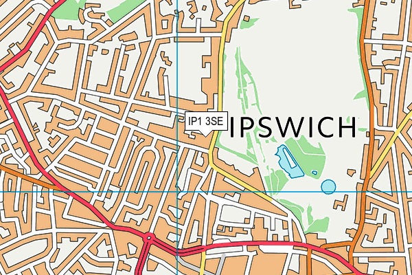 IP1 3SE map - OS VectorMap District (Ordnance Survey)