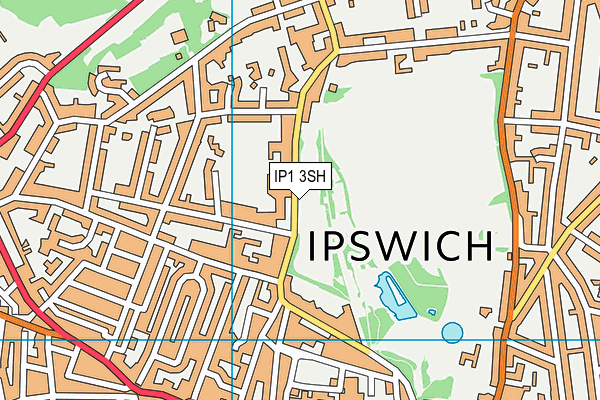 IP1 3SH map - OS VectorMap District (Ordnance Survey)