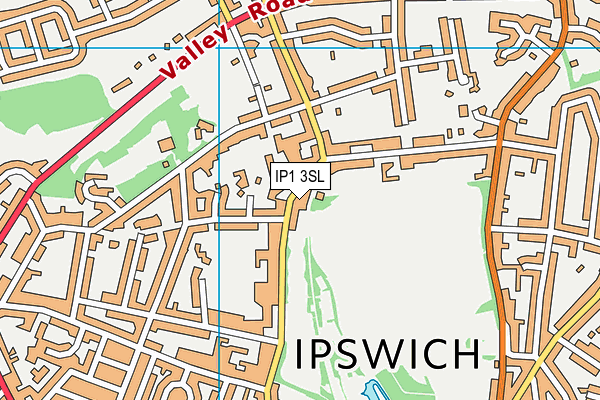 IP1 3SL map - OS VectorMap District (Ordnance Survey)