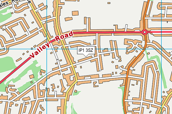 IP1 3SZ map - OS VectorMap District (Ordnance Survey)