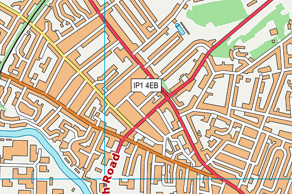 IP1 4EB map - OS VectorMap District (Ordnance Survey)