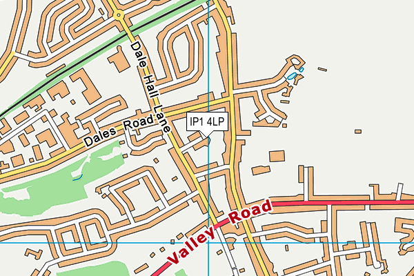 IP1 4LP map - OS VectorMap District (Ordnance Survey)