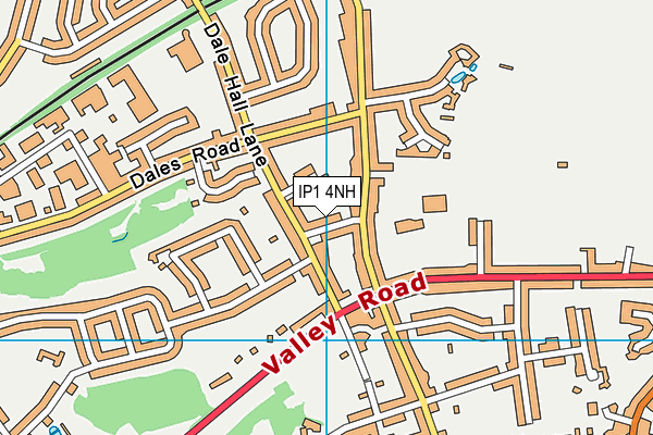 IP1 4NH map - OS VectorMap District (Ordnance Survey)