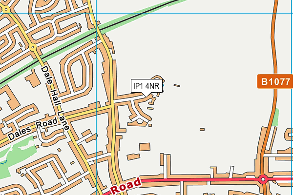 IP1 4NR map - OS VectorMap District (Ordnance Survey)